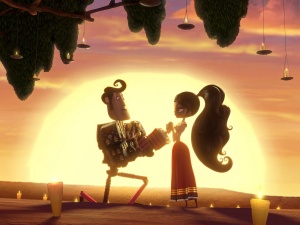 Manolo y María en la película "The Book of Life"